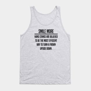 Turn That Frown Upside Down, Health and Wellness Quote Design. Tank Top